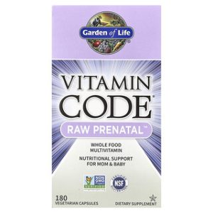 Garden of Life RAW Prenatal - ויטמינים לנשים בהריון 180 כמוסות
