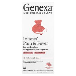 Genexa Infants Pain & Fever - אורגני דובדבן - 59 מ"ל