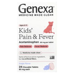 Genexa Kids Pain - משכך כאבים לילדים בטעם ענבים