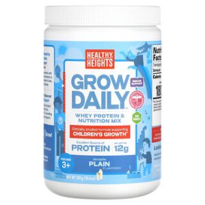 Grow Daily לילדים 3+ , אבקת חלבון בריאה 10.6oz