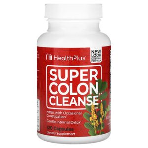 Health Plus Super Colon Cleanse - ניקוי רעלים 120 כמוסות
