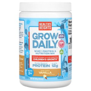 Healthy Heights Grow Daily - חלבון לילדים 3+ בטעם וניל