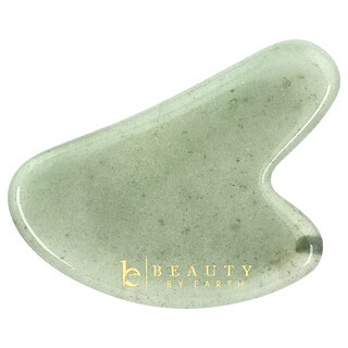 Jade Gua Sha Beauty By Earth - כלי עיסוי פנים אחד