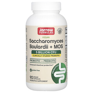 Jarrow Saccharomyces Boulardii + MOS 90 כמוסות - טבעוני