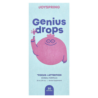 JoySpring Genius Drops - טיפות לשיפור ריכוז וקשב
