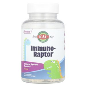 KAL Immuno-Raptor™ בטעם תפוז - 60 כדורי לעיסה לילדים