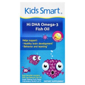 Kids Smart® Hi DHA-אומגה 3 לילדים - כמוסות לעיסה