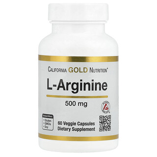 L-Arginine California Gold - 500 מ"ג - 60 כמוסות