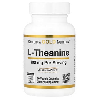 L-Theanine 100 מ"ג - California Gold Nutrition - 60 כמוסות