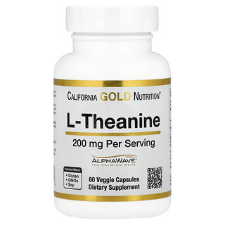 L-Theanine 200 מ"ג - California Gold Nutrition - 60 כמוסות