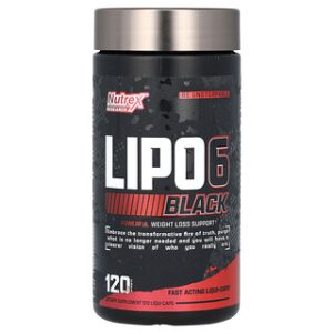LIPO 6 Black Nutrex - תוסף שריפת שומן - 120 כמוסות