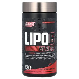 LIPO 6 Black Nutrex - תוסף שריפת שומן 120 כמוסות