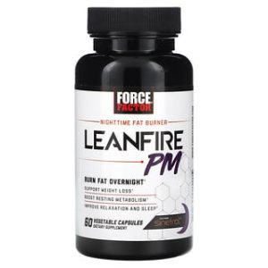 LeanFire PM Force Factor - שורף שומן לילה - 60 כמוסות