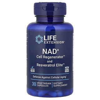 Life Extension - NAD+ ותמצית רזרבטרול - 30 כמוסות