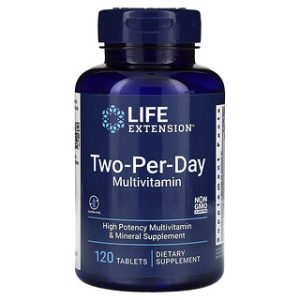 Life Extension - מולטי ויטמין Two-Per-Day - 120 טבליות