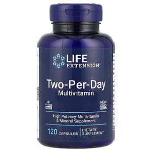 Life Extension - מולטי ויטמין Two-Per-Day - 120 כמוסות