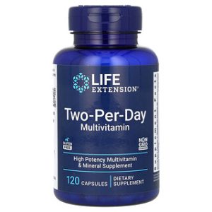 Life Extension - מולטי ויטמין Two-Per-Day - 120 כמוסות