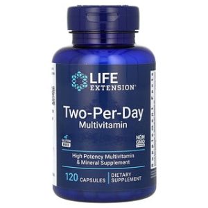 Life Extension - מולטי ויטמין Two-Per-Day - 120 כמוסות