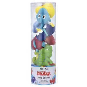 Little Squirts Nuby 6+ חודשים - 10 יחידות - בקבוקים