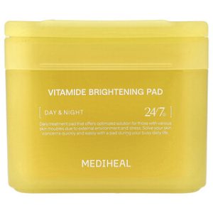 MEDIHEAL Vitamide Brightening Pad - יום ולילה 100 יח'