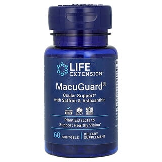 MacuGuard Life Extension - תמיכה לעיניים עם זעפרן