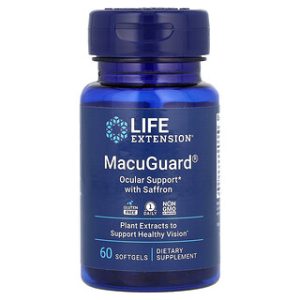 MacuGuard Life Extension - תמיכה לעיניים עם זעפרן