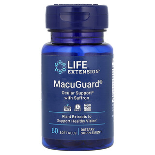 MacuGuard Life Extension - תמיכה לעיניים עם זעפרן