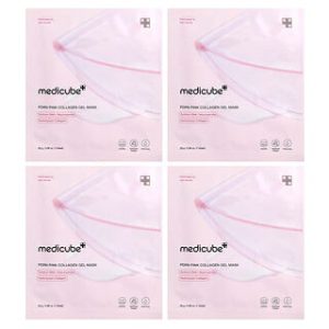 Medicube PDRN Pink Collagen Gel Mask - 4 יחידות - טיפוח פנים