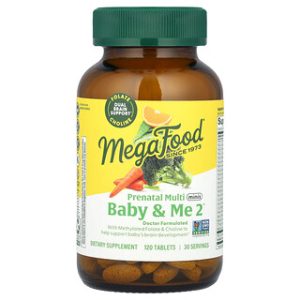MegaFood Baby & Me 2 - מולטי ויטמין לנשים בהריון