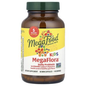 MegaFood Kids MegaFlora - פרוביוטיקה לילדים 60 כמוסות