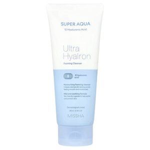 Missha Super Aqua Ultra Hyalron - קצף ניקוי לפנים 200 מ"ל