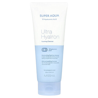 Missha Super Aqua - קצף ניקוי Ultra Hyalron - 200 מ"ל