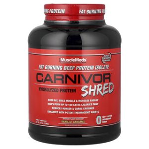 MuscleMeds Carnivor Shred - חלבון הידרוליזט בטעם וניל קרמל