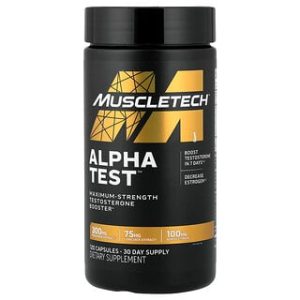 MuscleTech AlphaTest - תוסף טסטוסטרון - 120 כמוסות