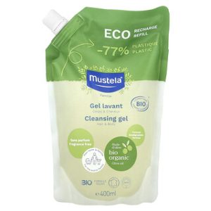 Mustela Eco Recharge - ג'ל רחצה לשיער ולגוף ללא ריח 400 מ"ל