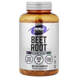 NOW Beet Root - ספורט - 180 כמוסות - בריאות וכושר