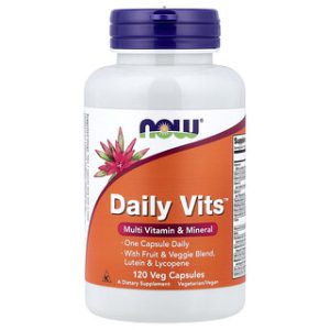 NOW Foods - Daily Vits - מולטי ויטמין ומינרל - 120 כמוסות