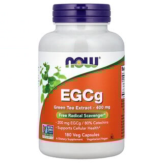 NOW Foods EGCg תמצית תה ירוק - 180 כמוסות
