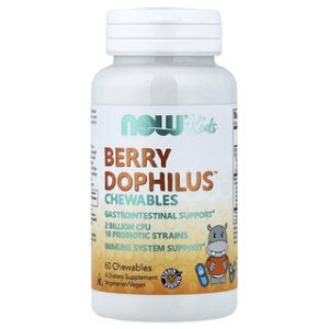 NOW Foods Kids Berry Dophilus - פרוביוטיקה לילדים