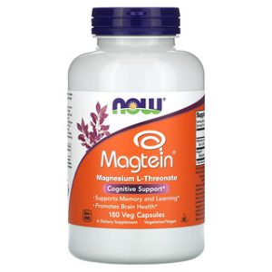 NOW Foods Magtein® - מגנזיום L-תראונט - 180 כמוסות