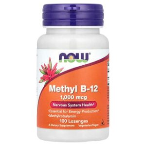 NOW Foods Methyl B-12 1000 מק"ג - 100 טבליות מציצה