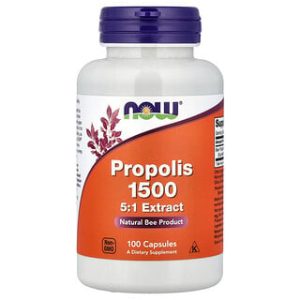 NOW Foods Propolis 1500 - תוסף פרופוליס 100 כמוסות