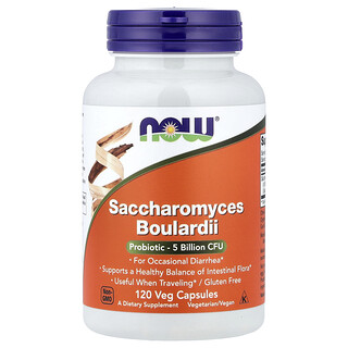 NOW Foods - Saccharomyces Boulardii 5B CFU 120 כמוסות