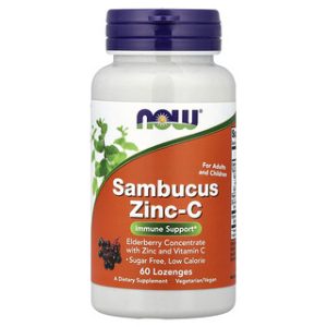 NOW Foods Sambucus Zinc-C - סמבוק ו אבץ למציצה