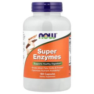 NOW Foods Super Enzymes - 180 כמוסות לעיכול יעיל