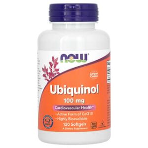 NOW Foods Ubiquinol 100 מ"ג - 120 כמוסות רכות - נוגדי חמצון