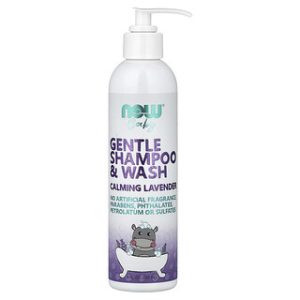 NOW Foods שמפו וסבון תינוקות לבנדר מרגיע - 237 מ"ל