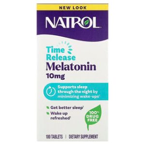 Natrol Melatonin 10mg - שחרור מושהה - 100 טבליות
