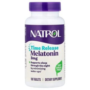 Natrol Melatonin Time Release - 100 טבליות לשינה