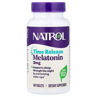 Natrol Melatonin Time Release - 100 טבליות לשינה